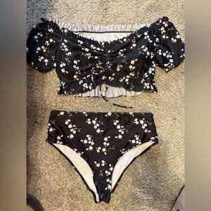 SHEIN 2 piece high waisted swimsuit 2X